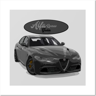 ALFA ROMEO Giulia Nero Posters and Art